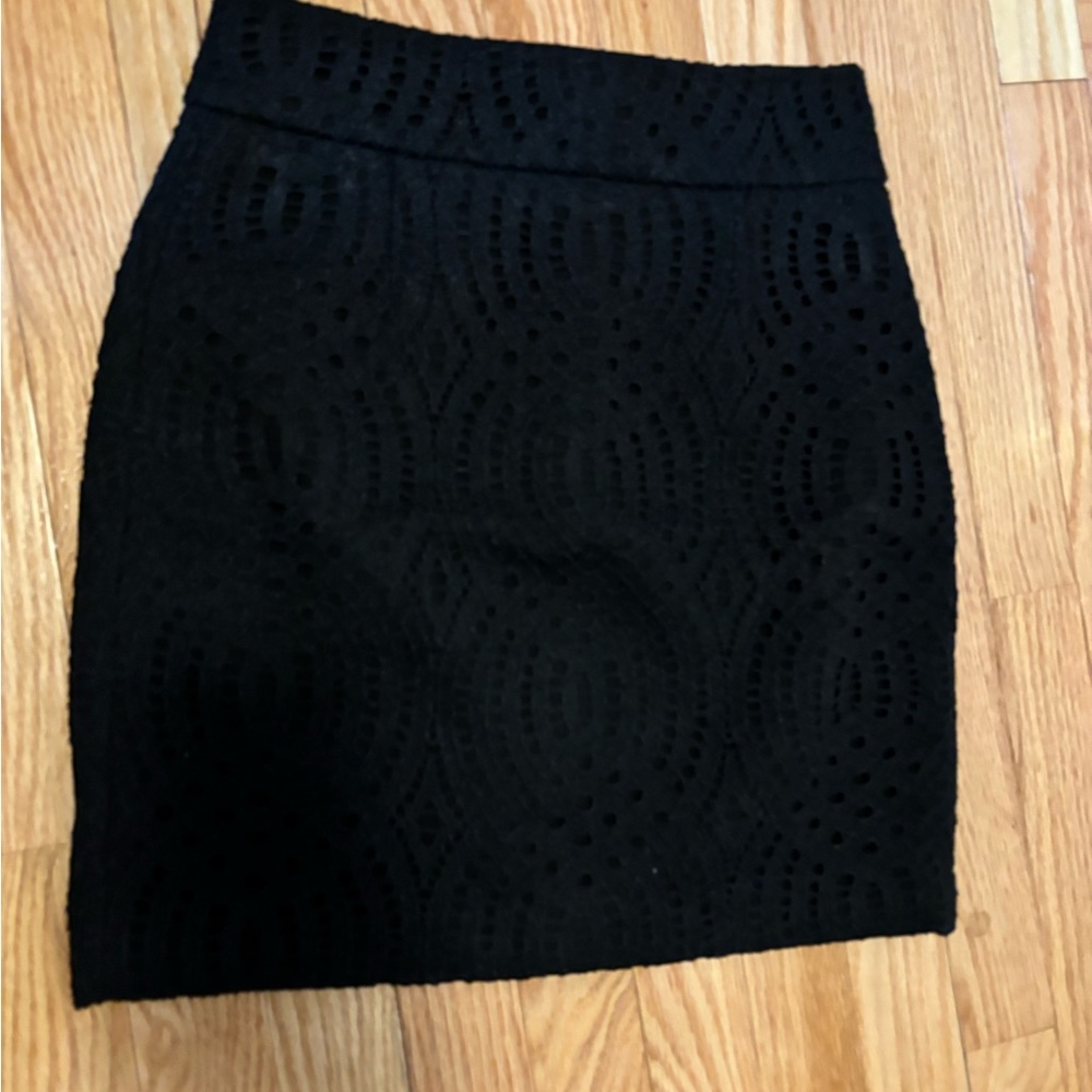 Maje Elegant Black Lace Skirt